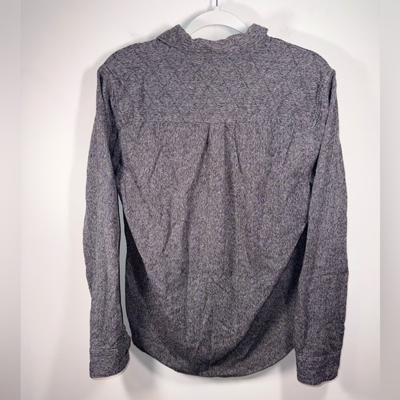 Krew Mens Charcoal Grey Button-Up Collared Long Sleeve Shirt size Small - Picture 13 of 16